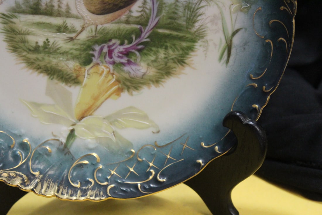 A Ceramic Austrian Pheasant Plate - 4