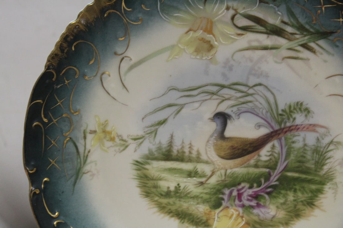 A Ceramic Austrian Pheasant Plate - 6