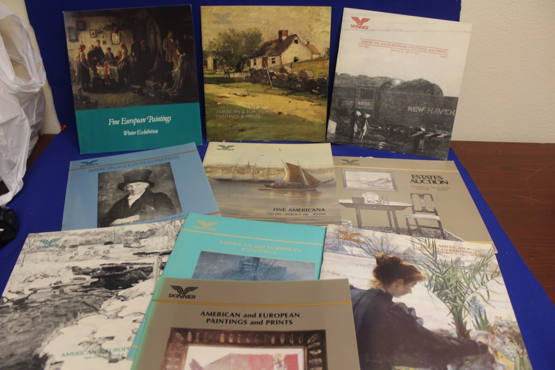 Lot of Ten Skinners Art Catalogue: as shown