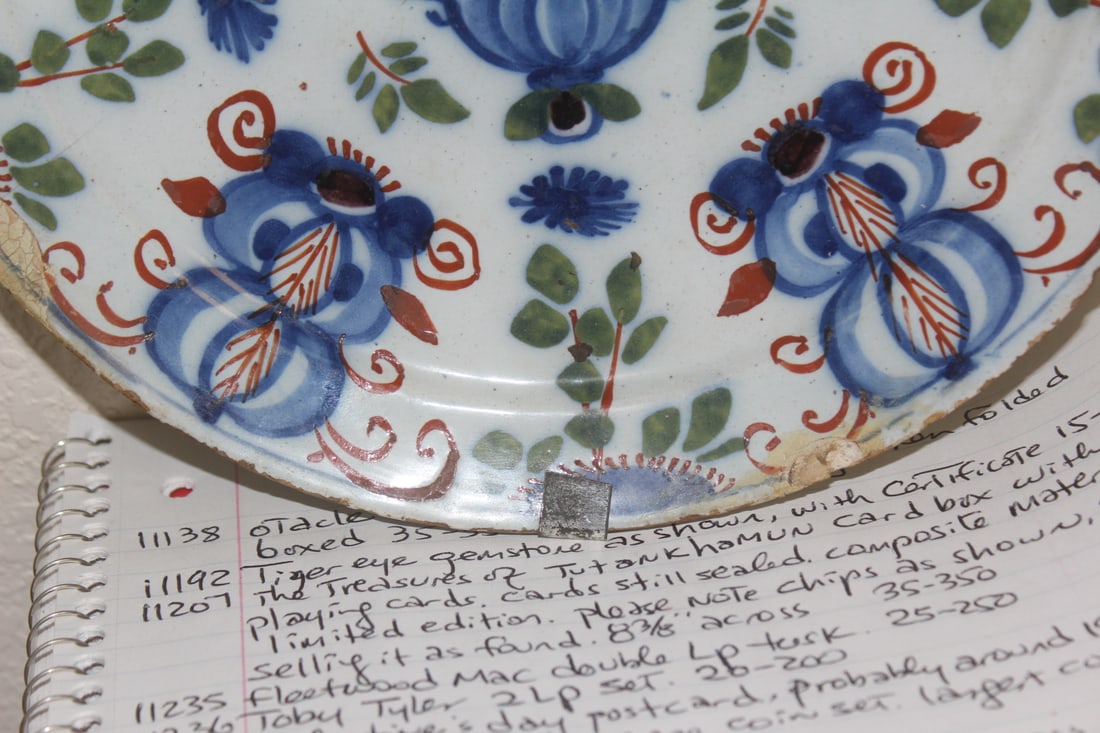 Antique Polychrome Delft Plate - 6