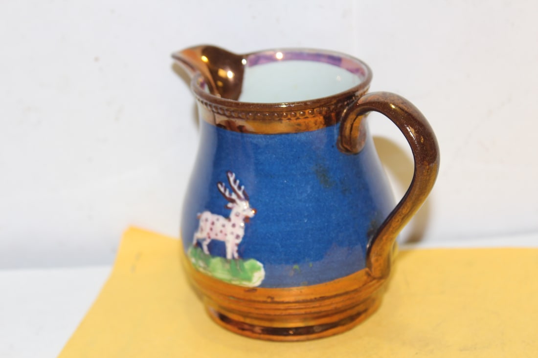 A Ceramic Lusterware Creamer - 4