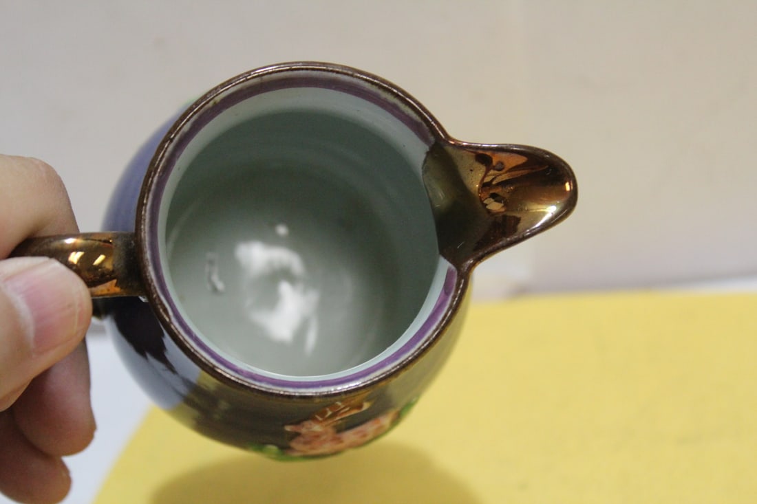 A Ceramic Lusterware Creamer - 5