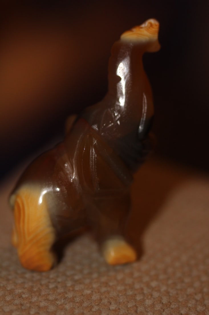 Chinese Agate Elephant - 2