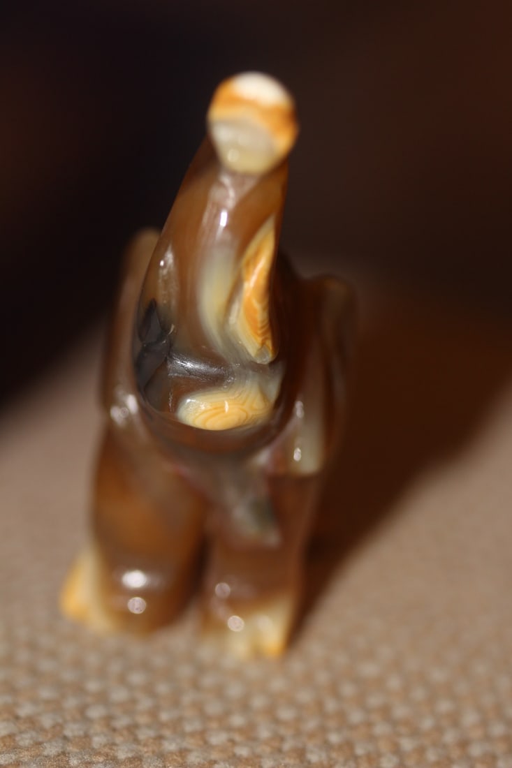 Chinese Agate Elephant - 3