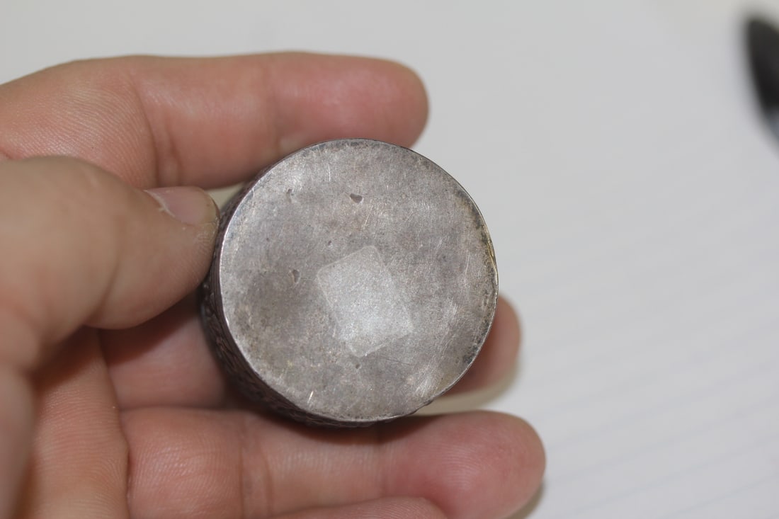 Oriental Silver Pill Box - 4