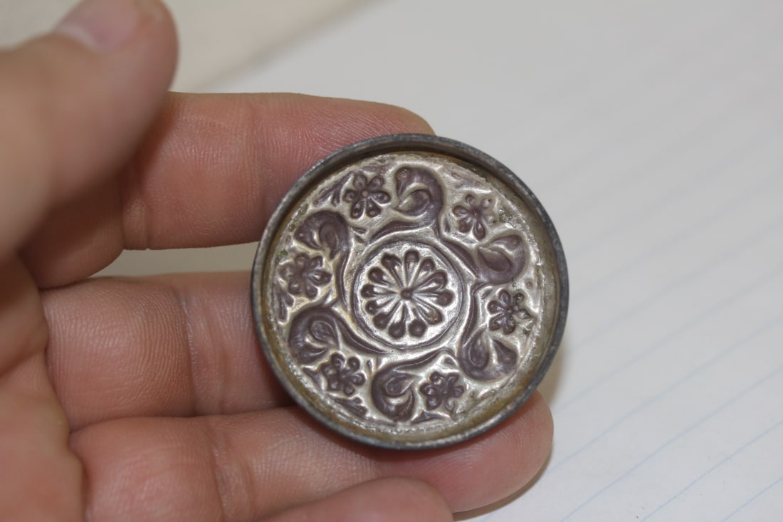 Oriental Silver Pill Box - 6