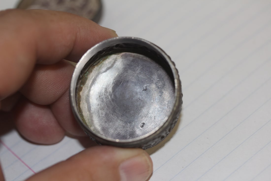 Oriental Silver Pill Box - 7