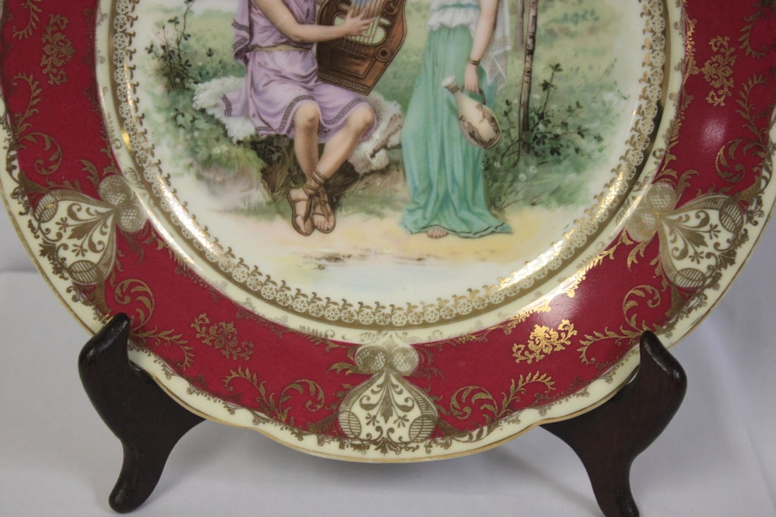 A Handpainted Austrian Plate - 3