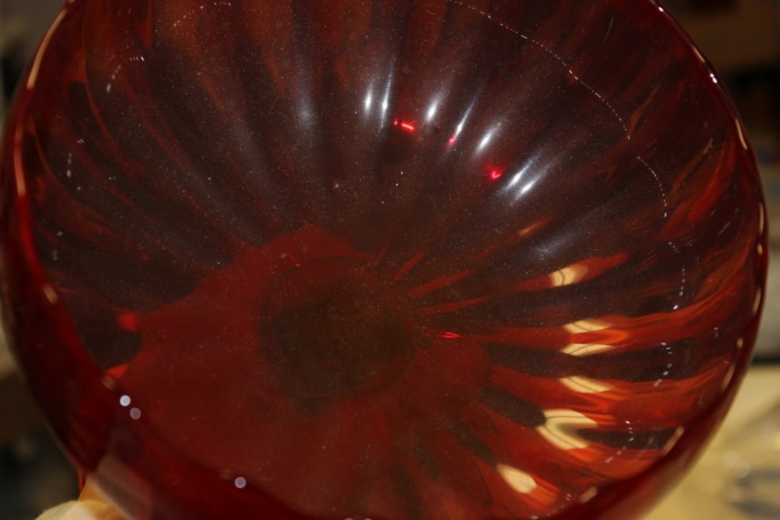 A Red Compote Glass - 3