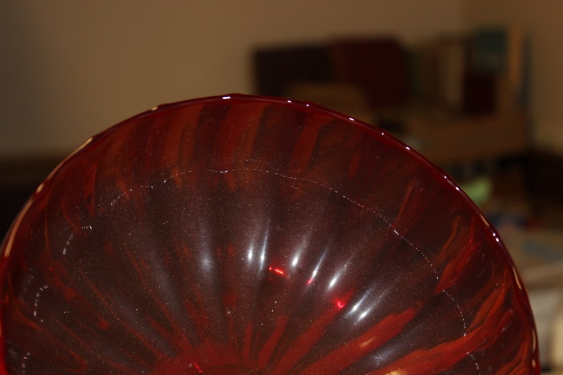 A Red Compote Glass - 4