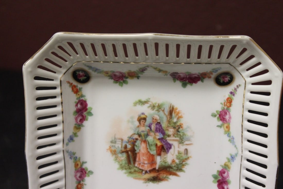 A German Reticulated Square Tray - 2