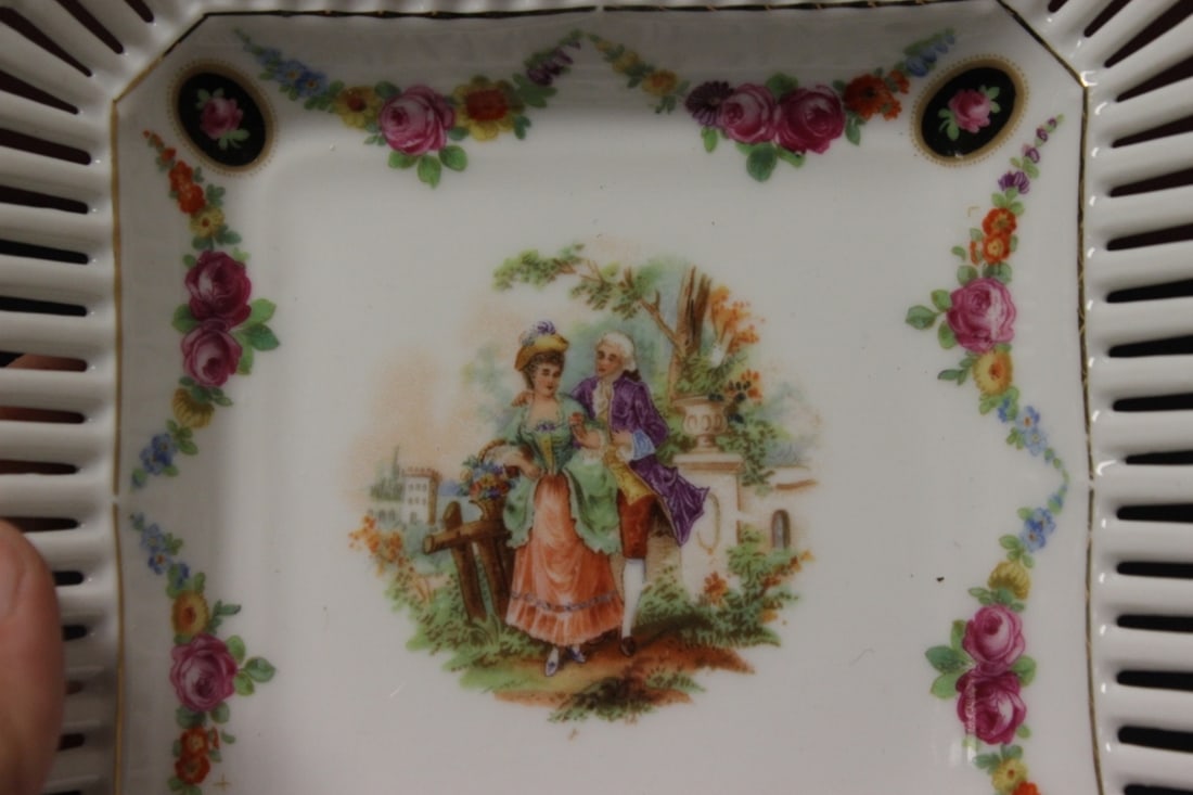A German Reticulated Square Tray - 4