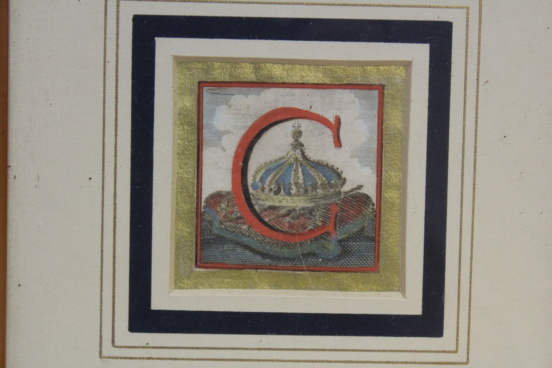 A Framed Letter "C" Calligraphy? - 2