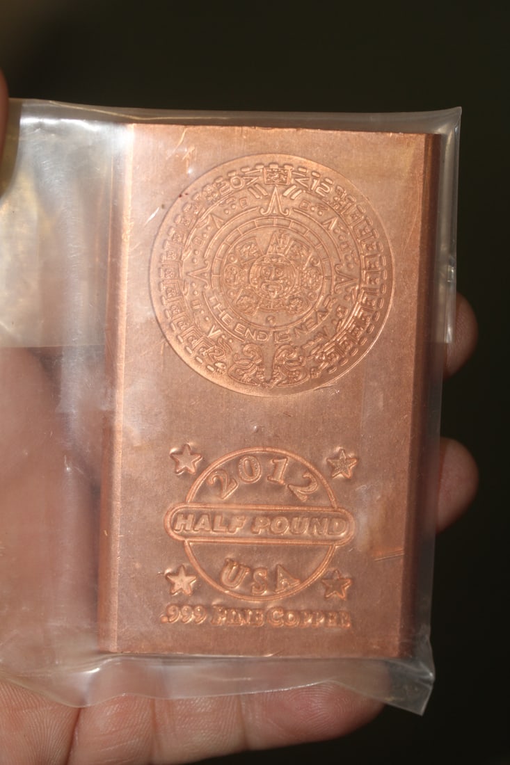 Half Pound Copper Bar: as shown