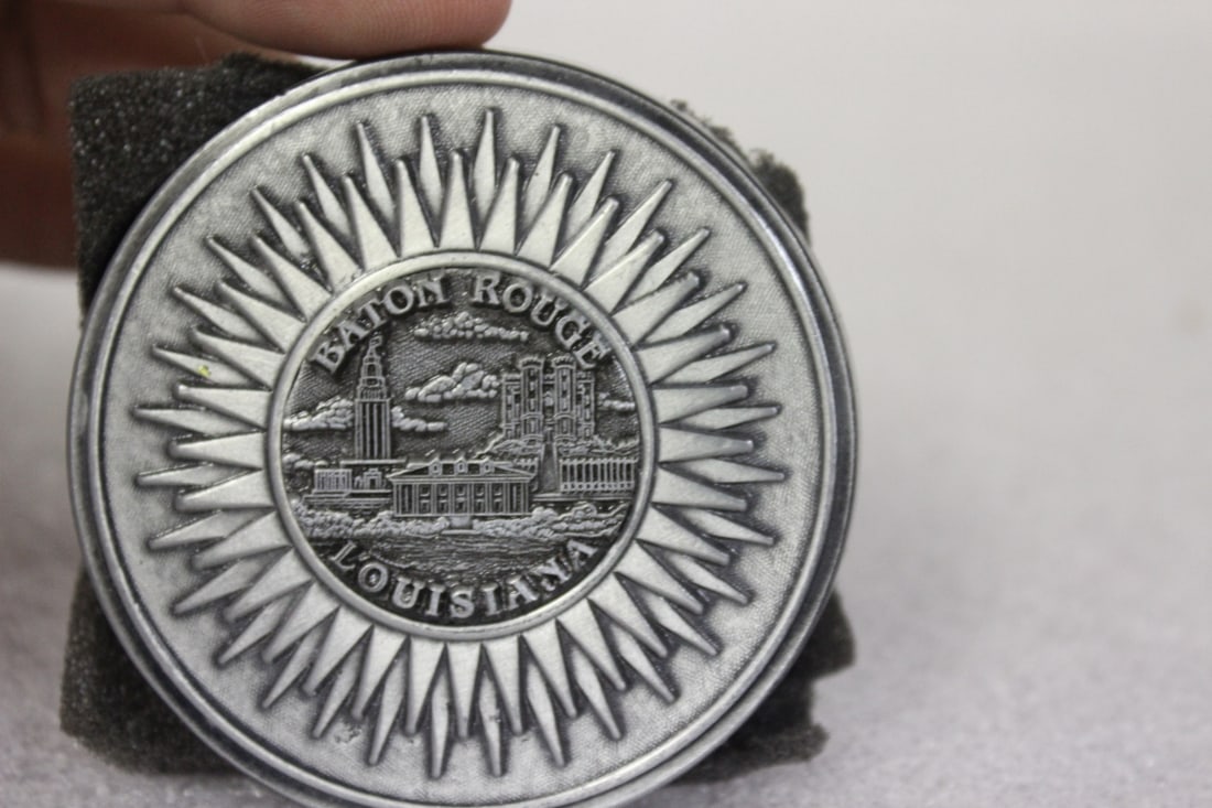 A Pewter Medal: 2 3/4" in diameter