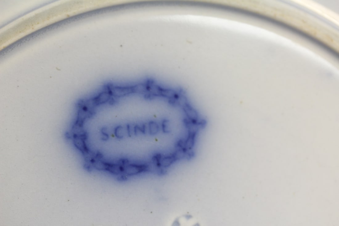 Flow Blue Plate - 9