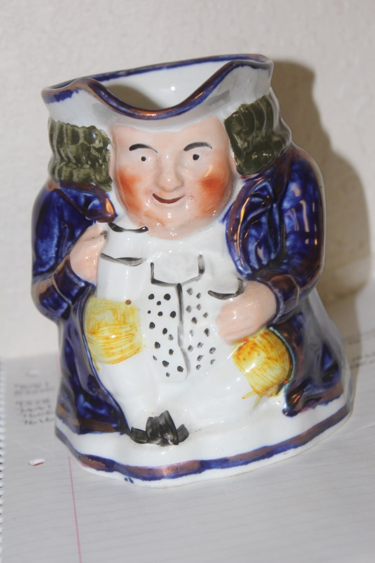 Toby Style Figural Mug: 5 7/8" tall