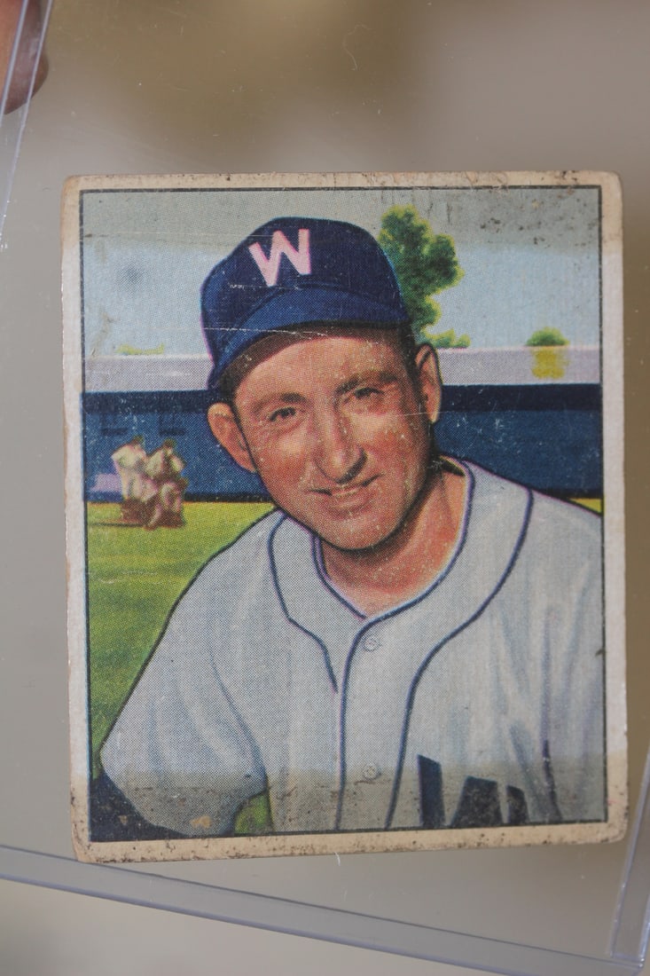 1950 Bowman Rae Scarborough Baseball Card: as shown