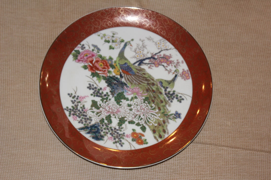 Japanese Satsuma Plate: 10 3/8" in diameter