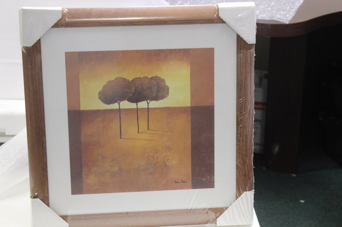 A Plate Signed Print: still in wrap - framed - 18 1/2" square