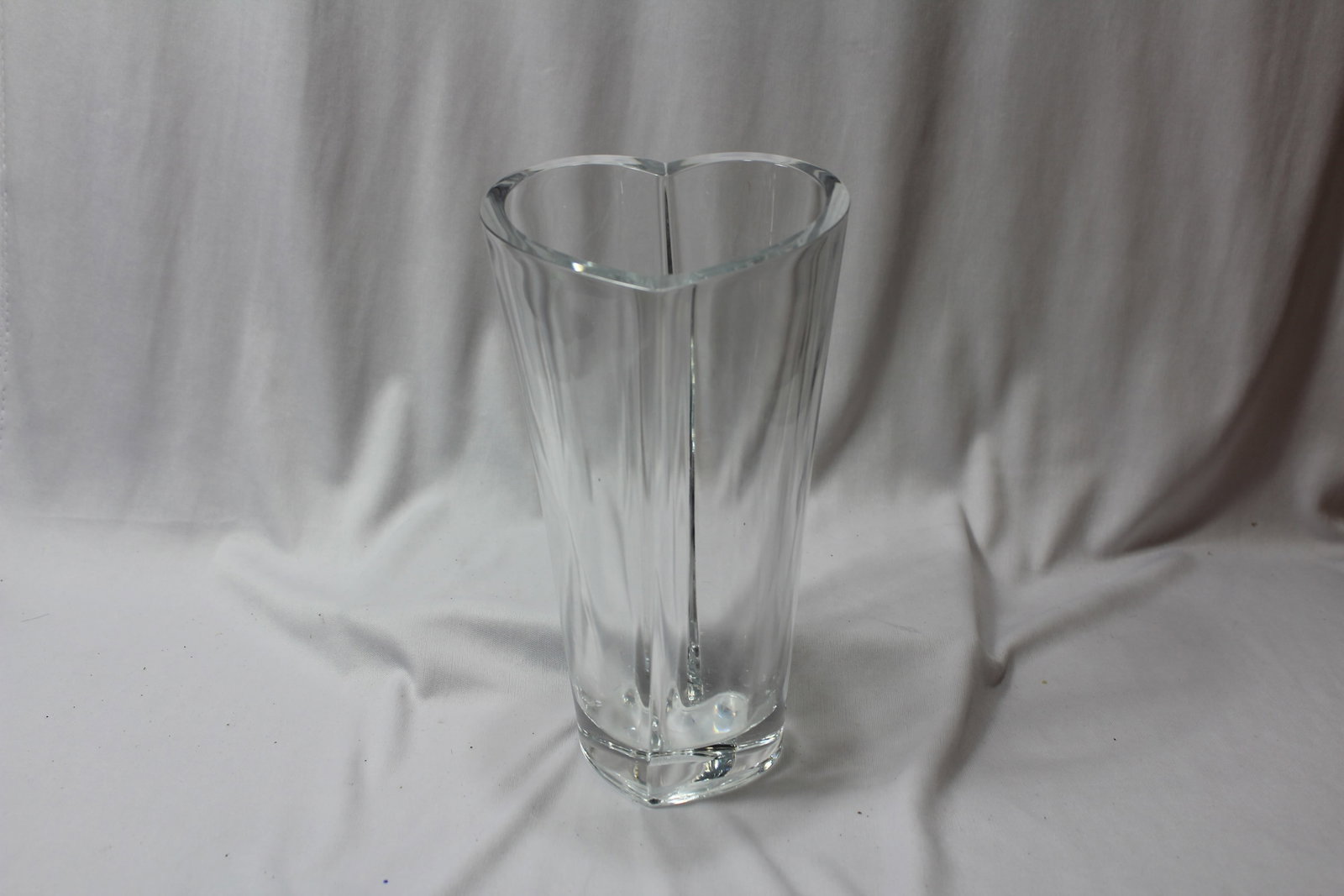 A Crystal Vase: 8 1/2" tall