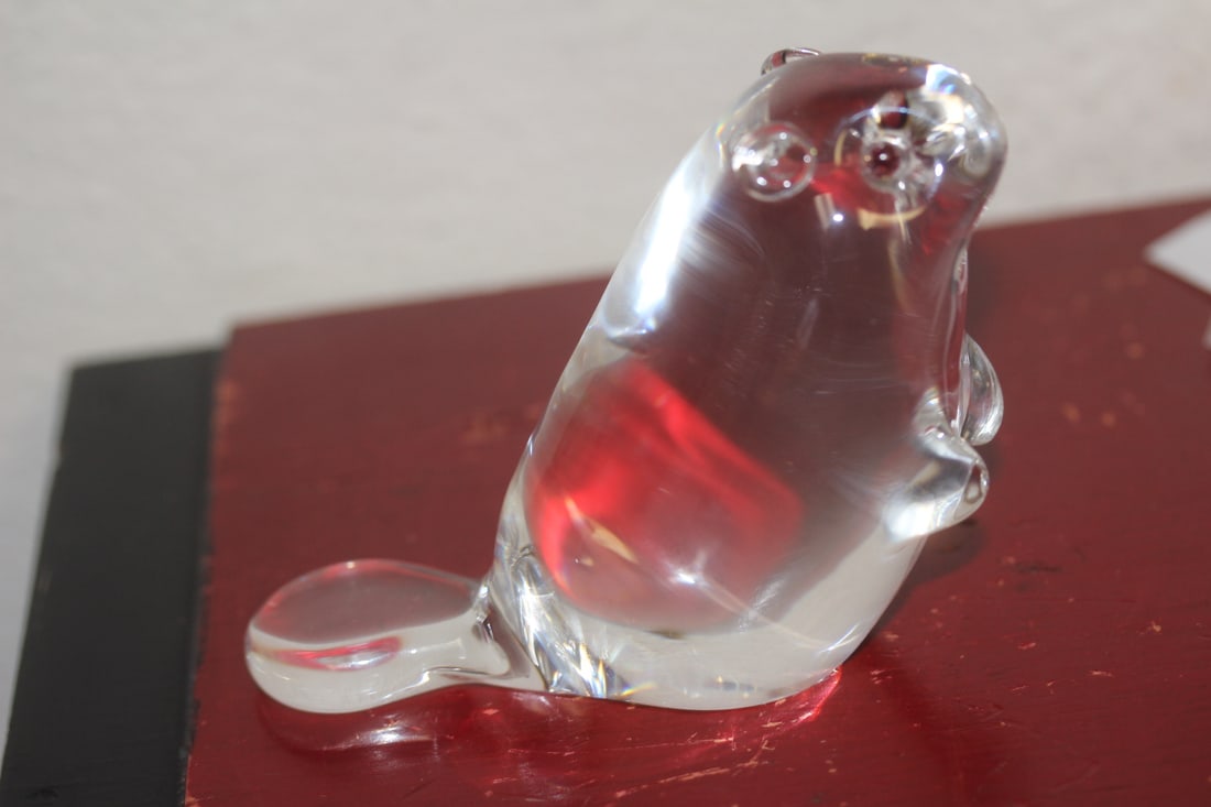 Steuben Beaver: 3 1/2" tall