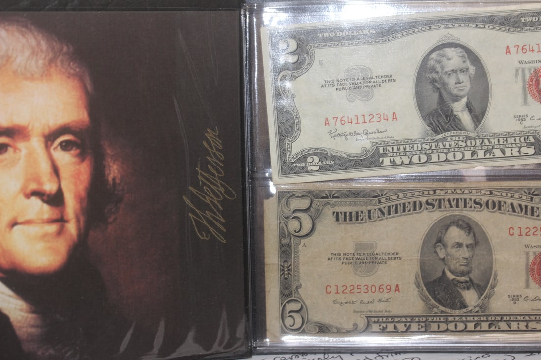 Jefferson and Lincoln Red Seal Note (1 of 5)