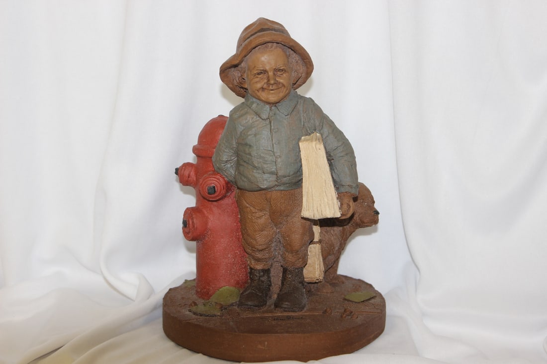 A Signed Tom Clark Newspaper Boy: rare edition - 9 1/2" tall
