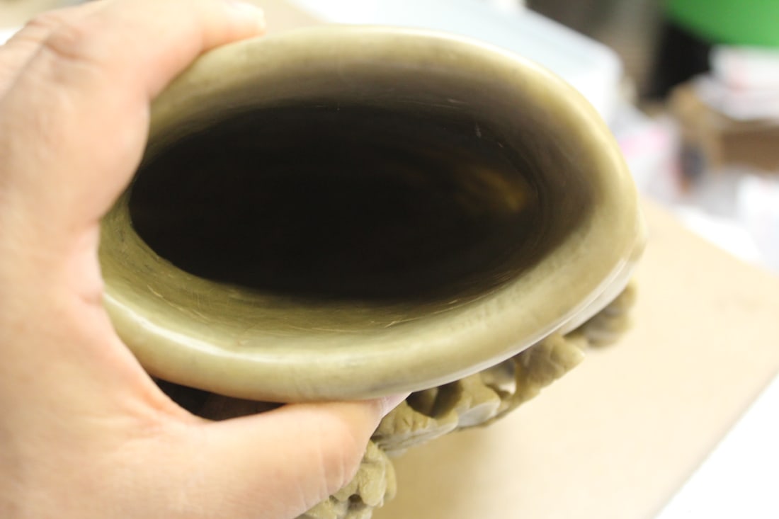 Large Chinese Soapstone Vase - 6
