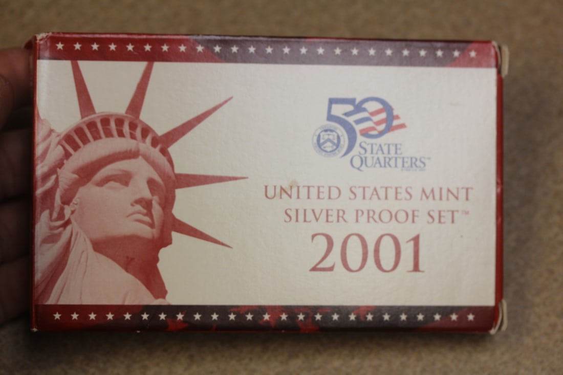 2001 US Mint Silver Proof Set: as shown on photos