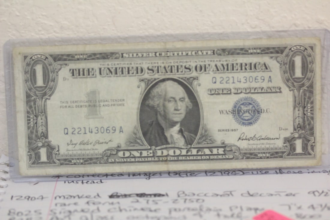 1957 Blue Seal One Dollar Note (1 of 2)