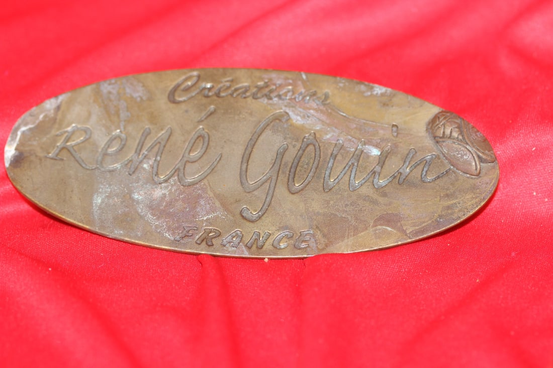A Rene Gouin, France Plate: 5 3/4" wide