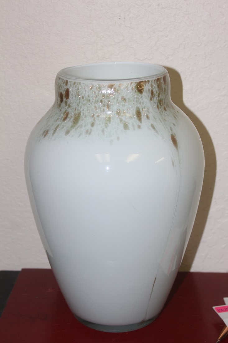 Art Glass Vase: 11 inches tall