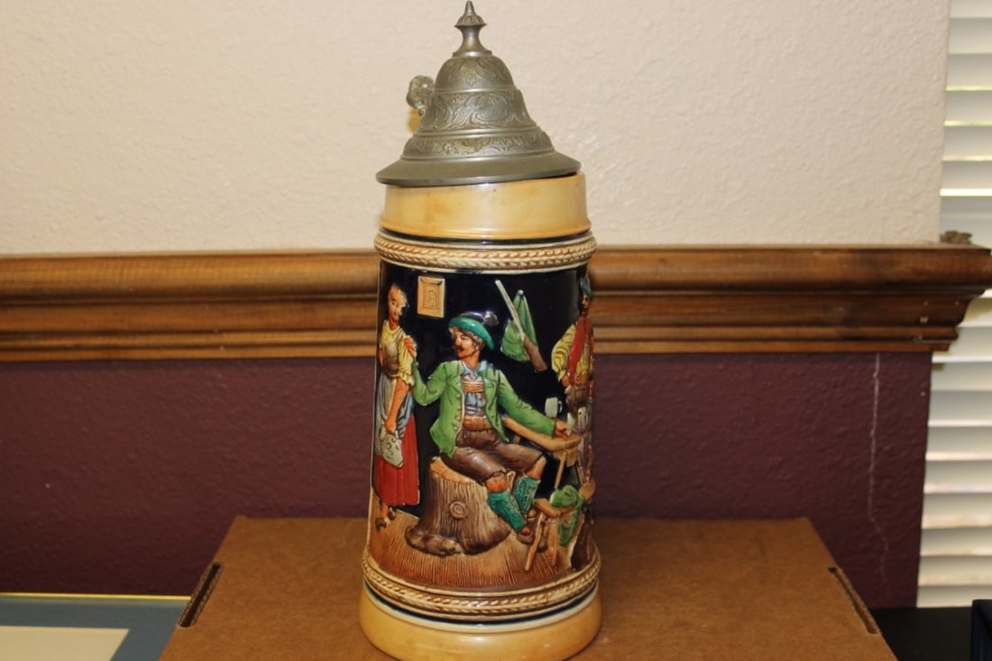 A German Stein: 11 1/2" tall