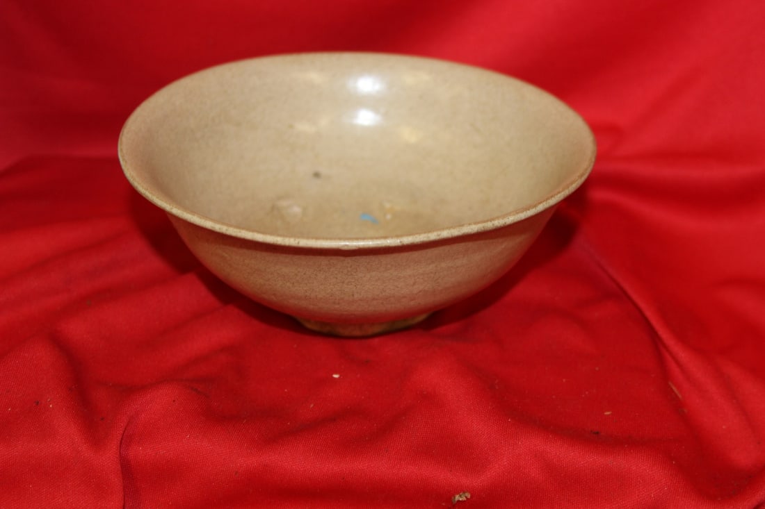 An Antique Chinese Bowl: Possibly Korean - very old, probably several hundred years old - 6 1/2" in diameter
