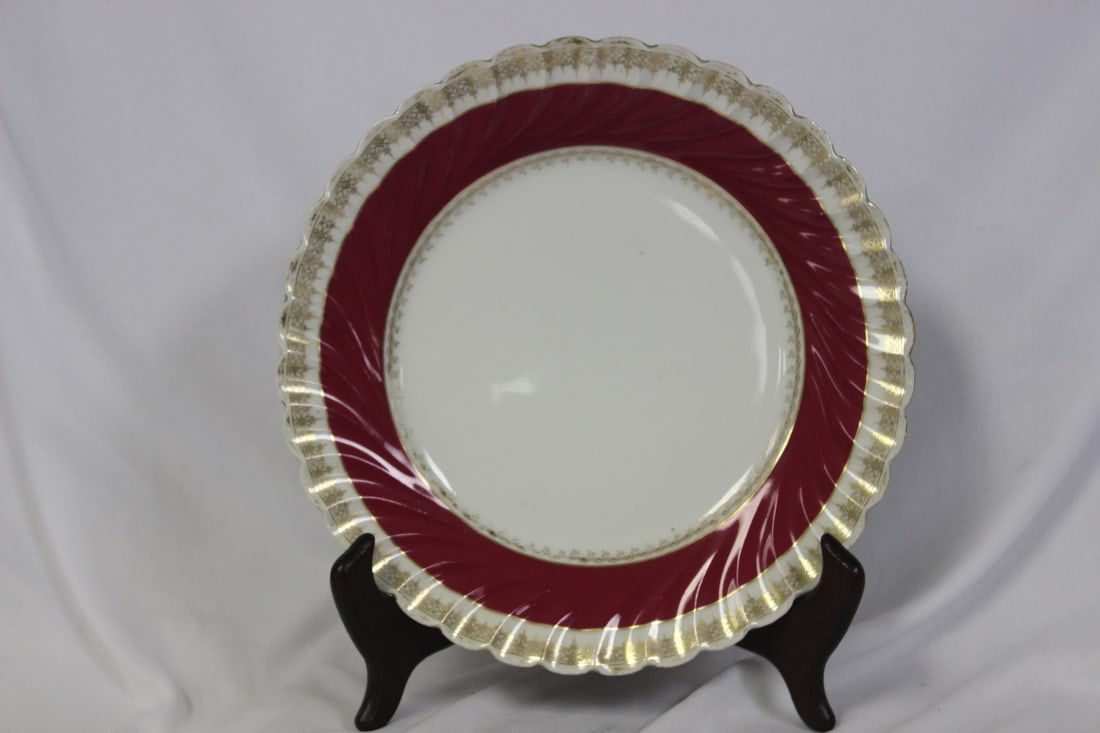 A Haviland Limoge H+C Salesman Sample Plate (1 of 6)