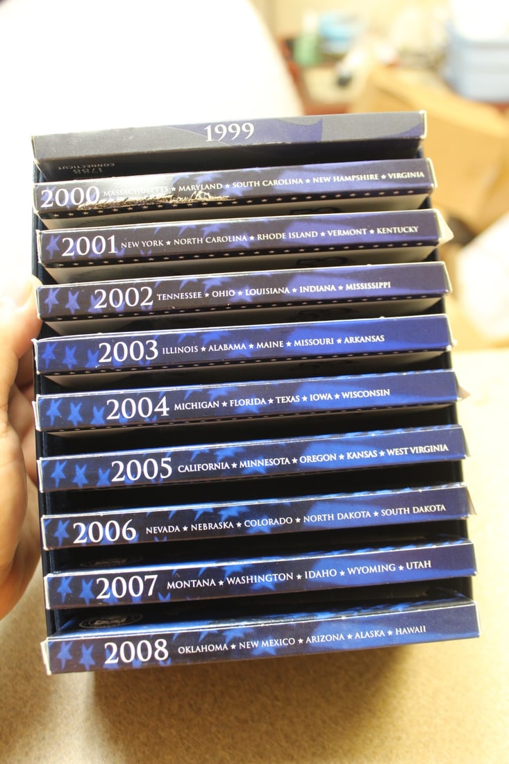 50 State Quarters 10 Quarters Set: with holder - 1999-2008
