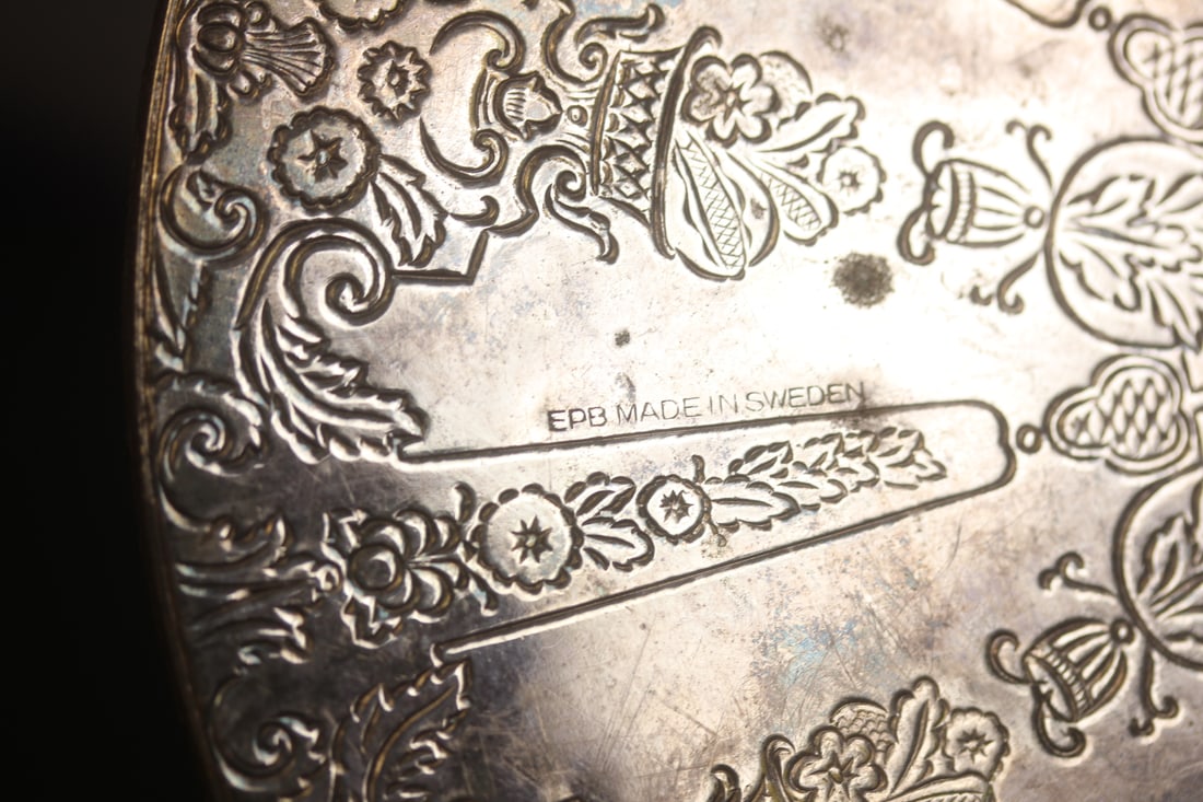 Silverplated Scroll Design Trivet - 4