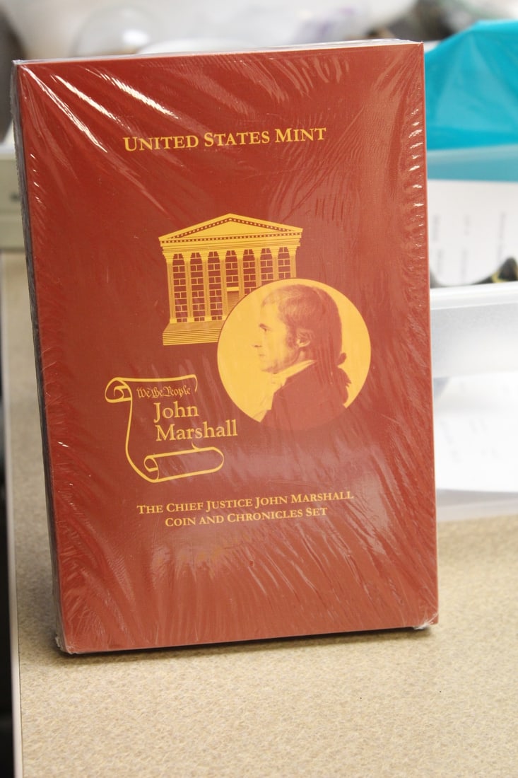 US Mint John Marshall Silver Coin: still sealed in box