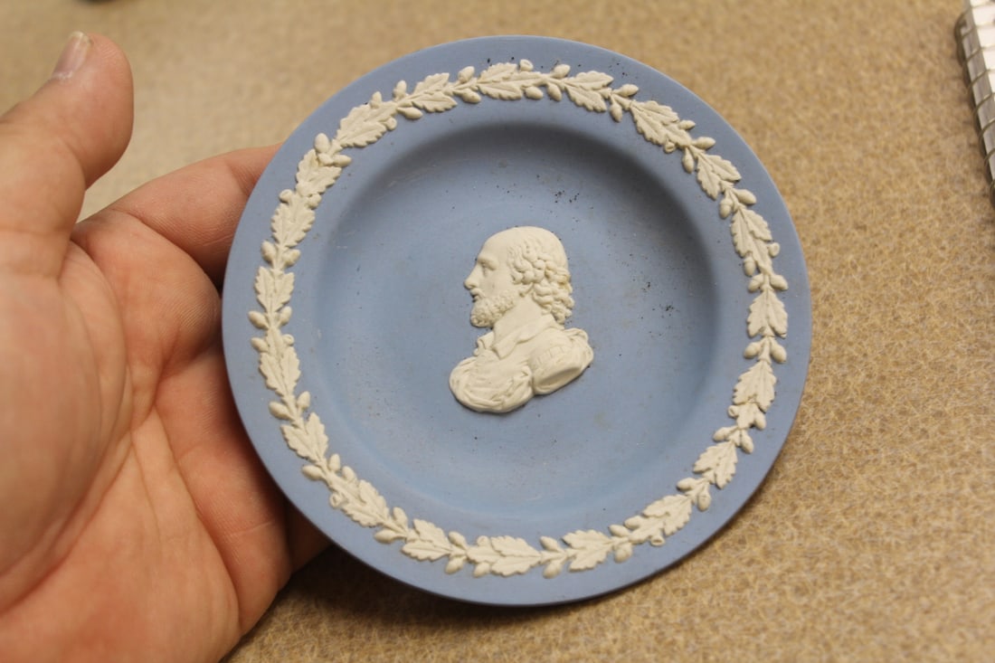 Wedgwood Jasperware Small Dish: 4 3/8" in diameter
