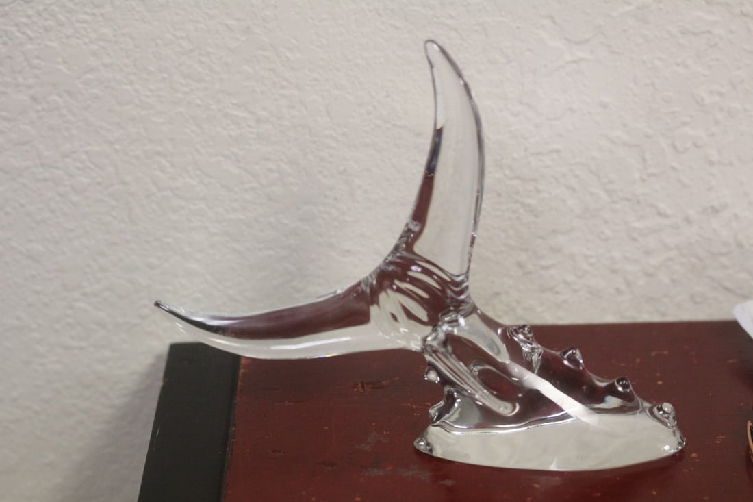 Signed Baccarat Tuna Tail: 7 inches long