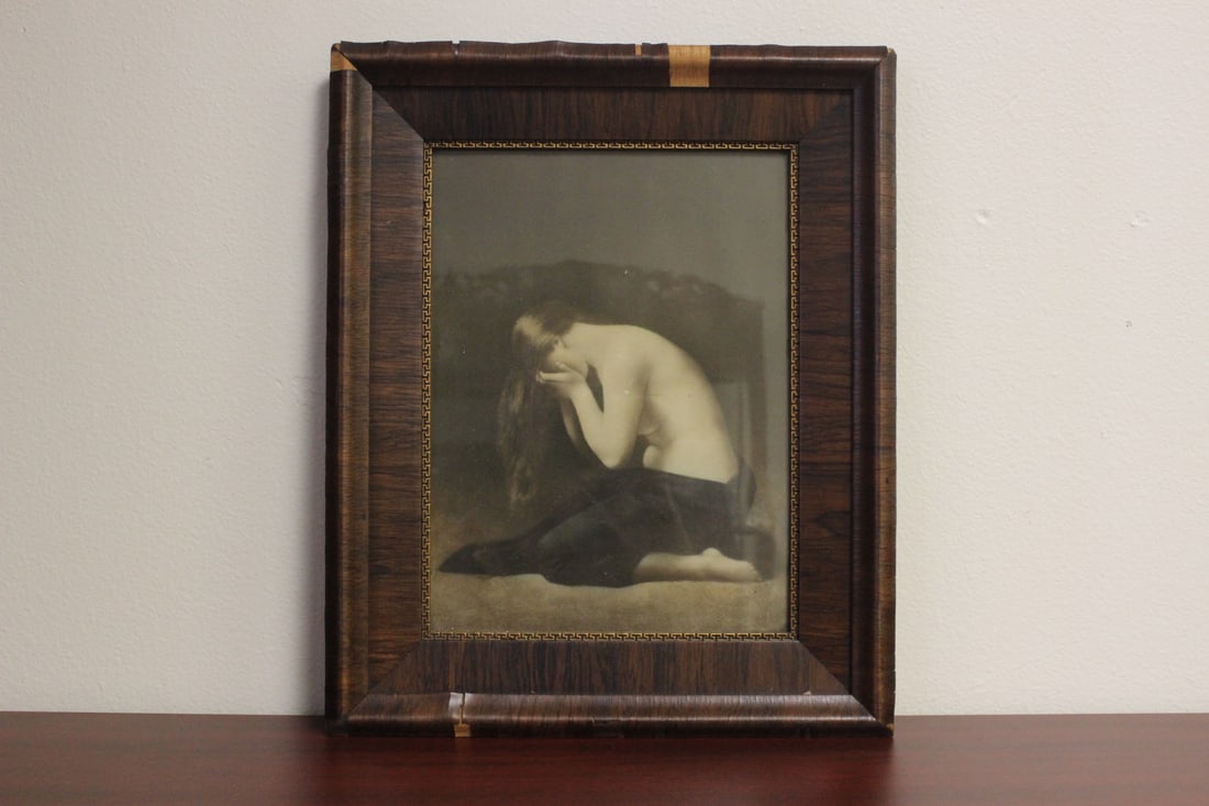 A Print/Etching/Photograph of a Nude Lady (1 of 6)