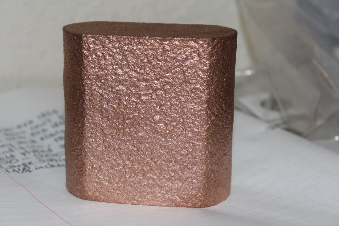 Solid Copper Bar: 4.9 pounds