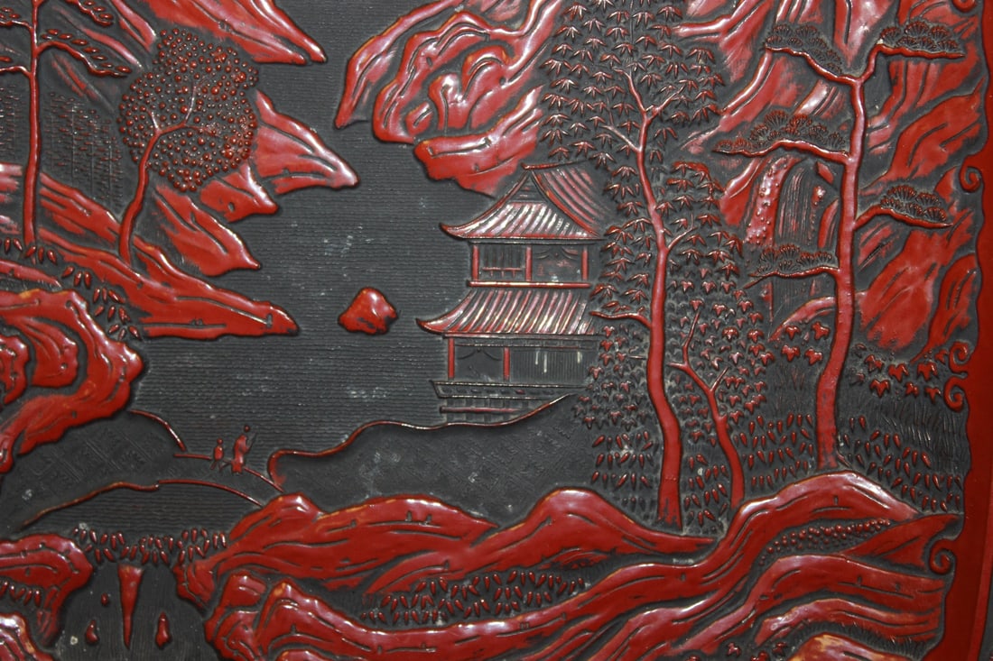 A Cinnabar Tray - 3