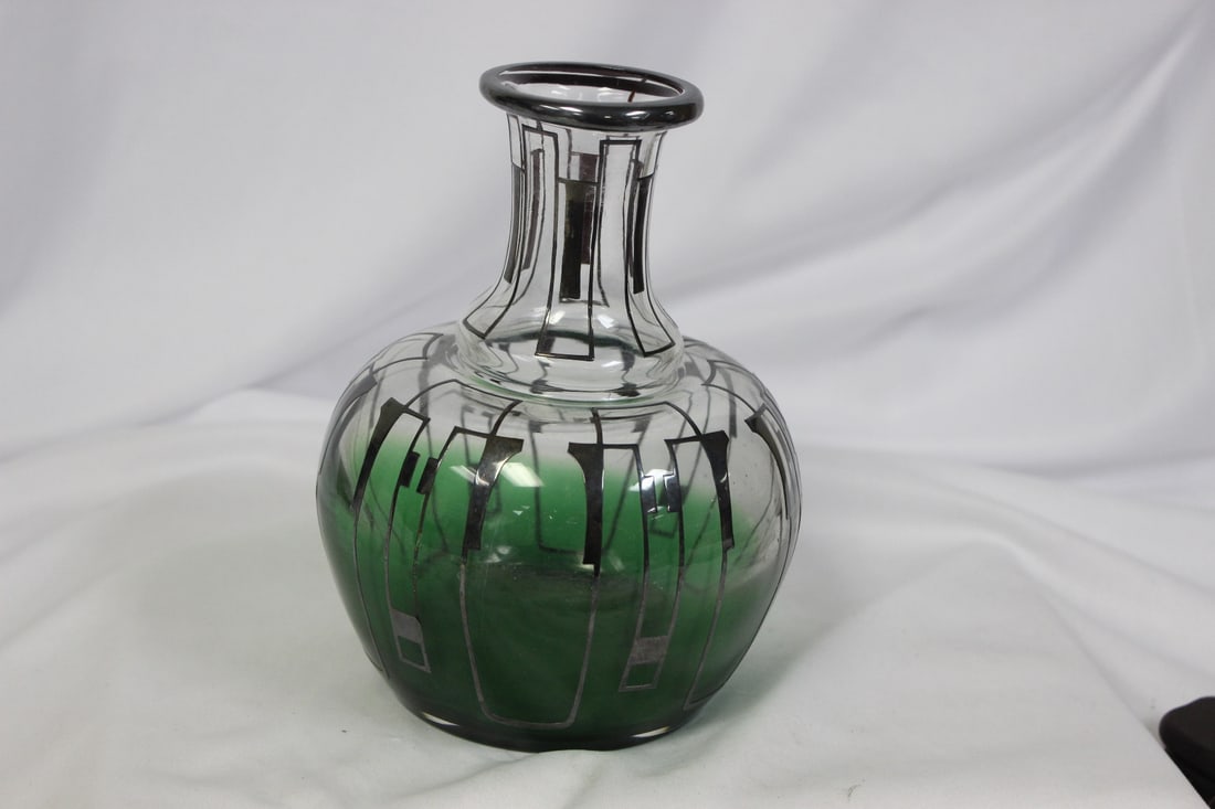 A Sterling Silver Overlay Jar (1 of 6)
