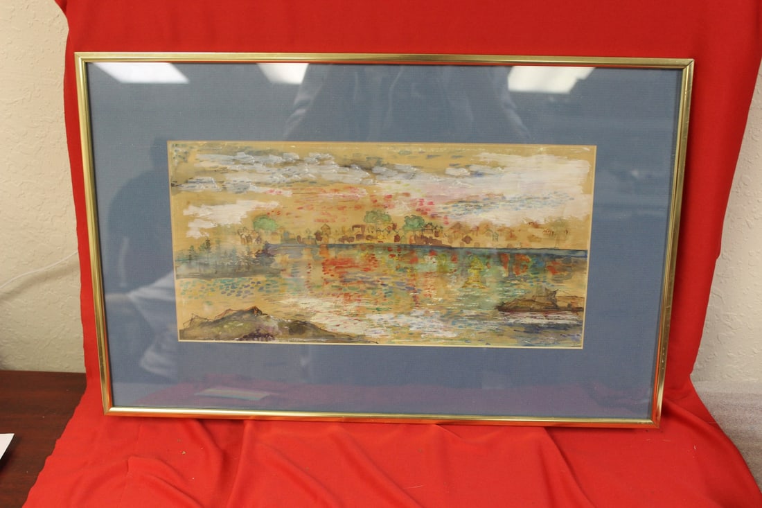 Watercolour By Listed Artist Rita Holtzman Scwartz (1 of 3)