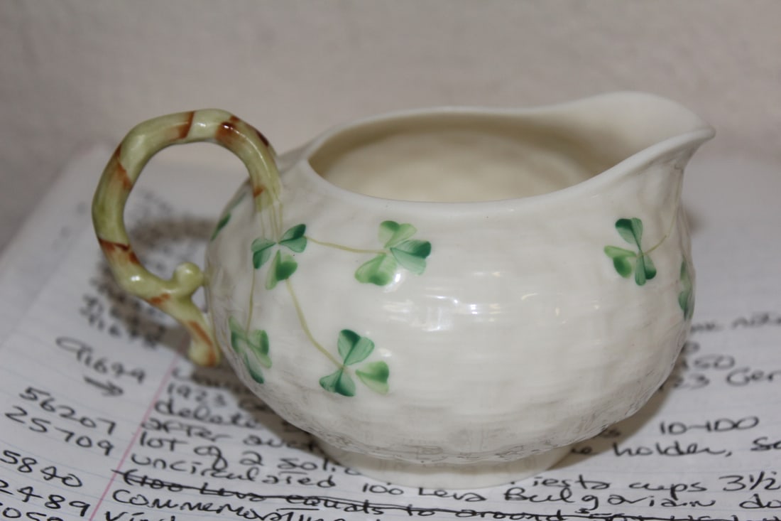 Beleek Creamer: 4 3/4" across