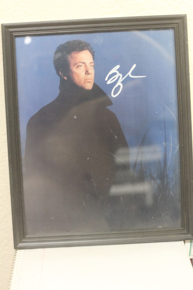 Framed and Signed Billy Joel Picture (1 of 2)