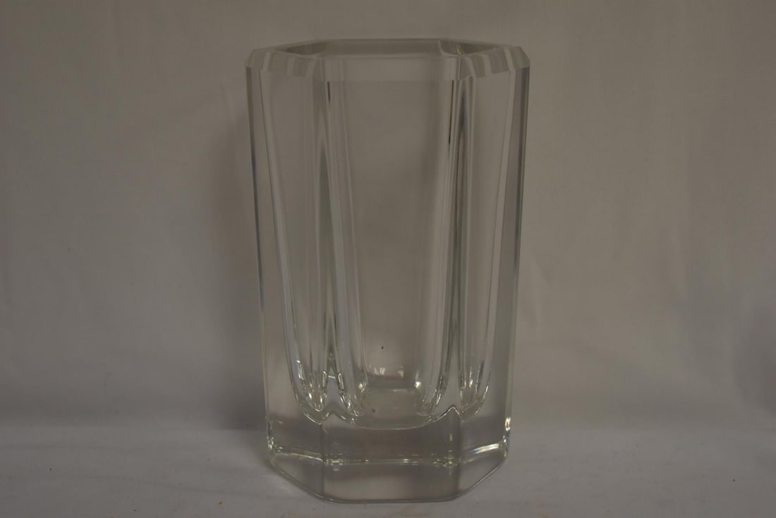 A Signed Kosta Crystal Vase: 6 5/8" tall - signed: Eden Faek44271