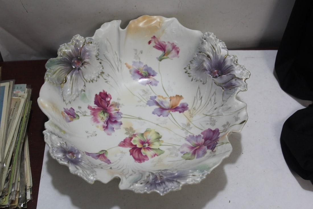 A German R.S. Prussia Bowl: 9 7/8" in diameter - most likely 19th century - very beautifully done